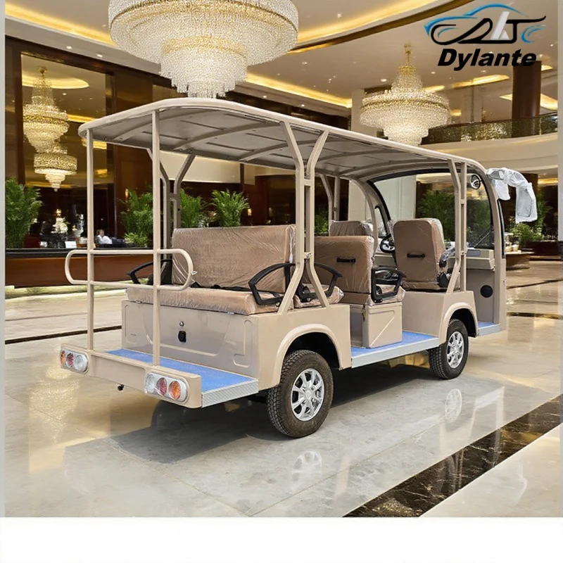 New 14-Seater Economical And Practical Sightseeing  City Vehicle Electric Bus Tourist Attraction Multi-Purpose Car Electric