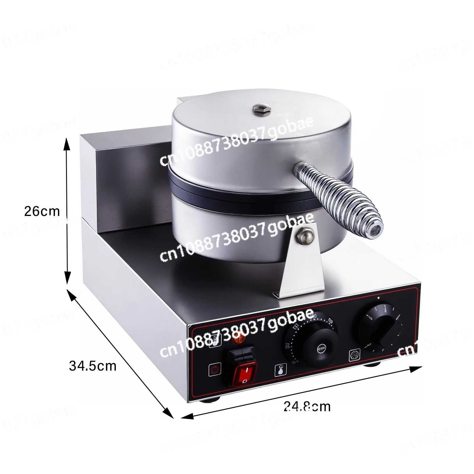 

Вафельная печь с одной головкой, электрическое отопление, коммерческая нагревательная печь для кексов