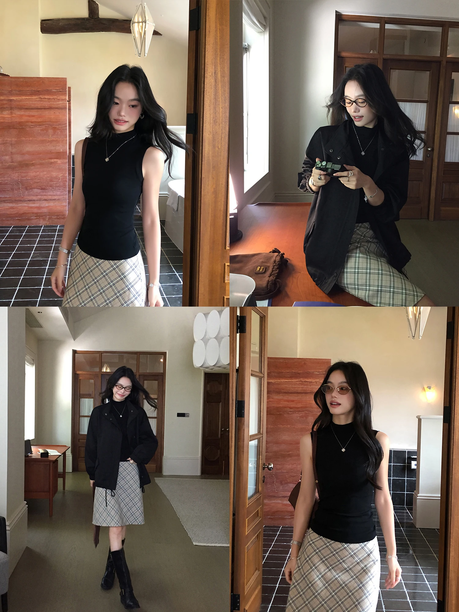 

Pusumede, простой повседневный жилет с высоким воротником, женская верхняя одежда, футболка для похудения, топ, повседневный жилет из смеси хлопка