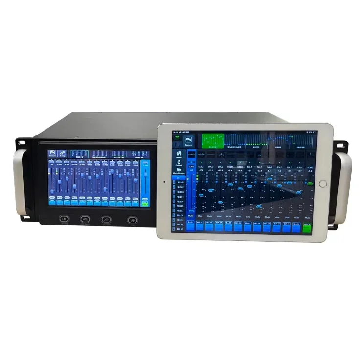 

Профессиональный аудиомикшер MQ-22R OEM, 22 канала, с сенсорным экраном, 19-дюймовый, для установки в стойку, горячая распродажа от производителя