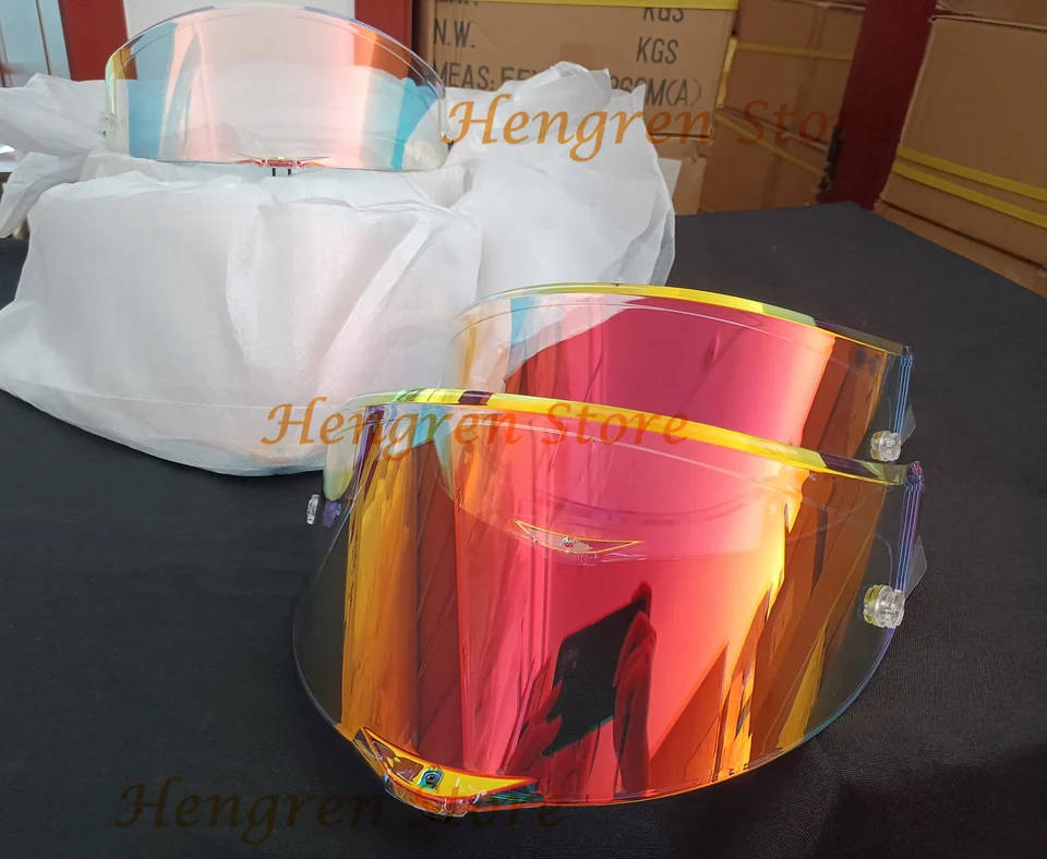 agv corsa lcd visor BSTOP Pista GPR Helmet For Pista GPRR, Pista GPR, CORSA-R Helmet Face Shield Visor Windshield Uv-protected(Revo Ice Blue-day use only) : Automotive but also provides essential protection against debris and the elements Red Photochromic Visor for AGV