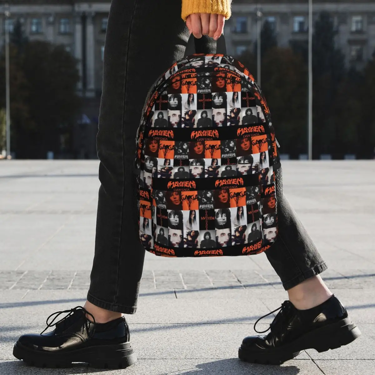 Lady Gaga Mayhem Album Backpack Student BookBag Children School Bag Computer Shoulder Bags for Boys Girls