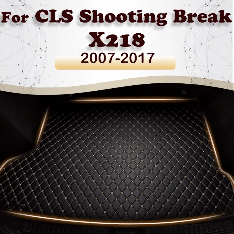 Car trunk mat for  Mercedes Benz CLS Shooting Break (5 Seats) X218 2007-2017 Cargo Liner Carpet Interior Parts Accessories Cover