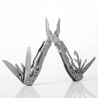 Outdoor 12 In1 Multifunctional Folding Pliers Pocket Knife Aluminium Outdoor Portable Bottle Can Opener Multi-tool Screwdrivers