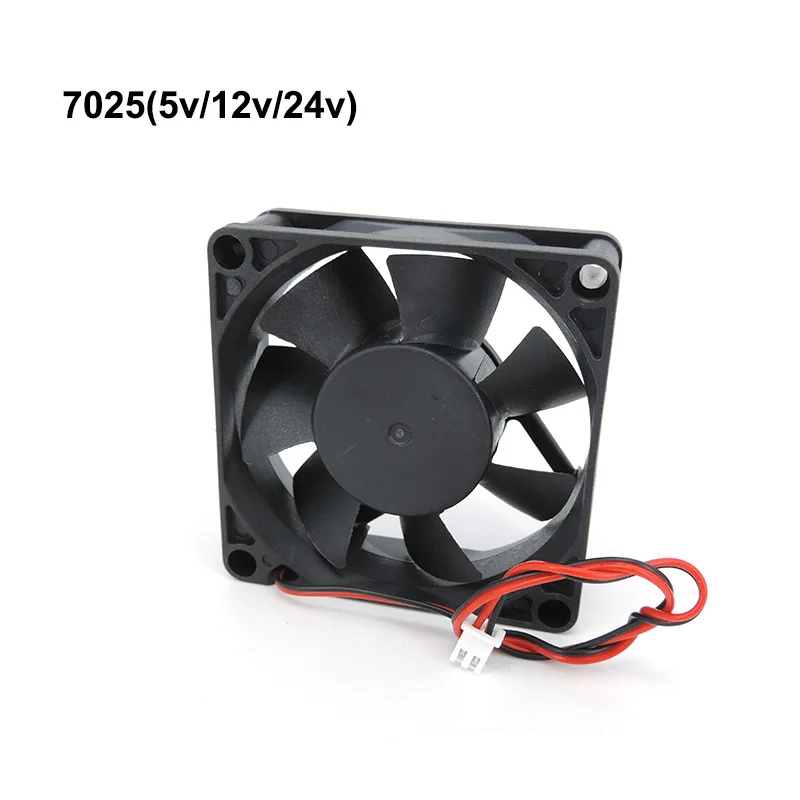 2-контактный 7 см 7025 70 мм 70*70*25 мм DC 5 В 12 В 24 В втулка подшипника USB охлаждающий вентилятор xh2.54 Компьютер для охлаждающего вентилятора процессора Запчасти для ноутбука P1