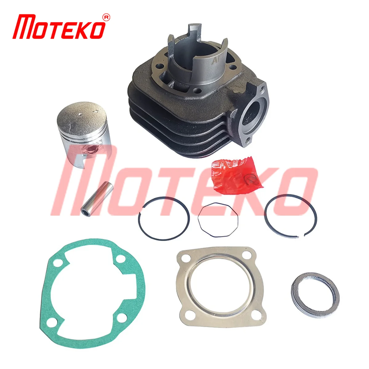 

BX21120025 LETS50 41MM CYLINDER AND PISTON KIT WITH 10MM PIN 2T 50CC SCOOTER ENGINE PARTS