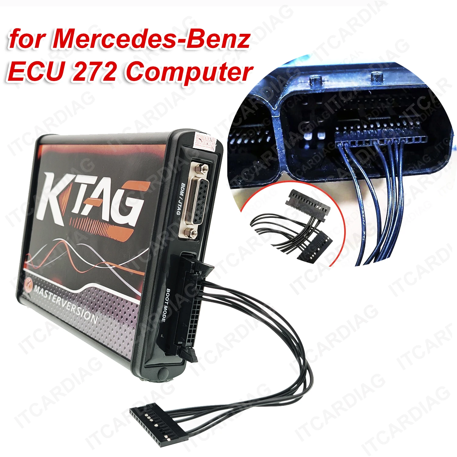 New EU Ktag V7.020 with KTAG 272 ECU Dedicated Cable for Benz ECU 272 Computer Dedicated Read Write ECU Programmer Tool