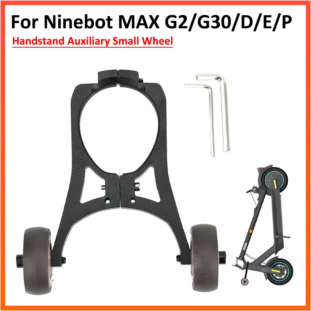 Cavalletto per Ninebot Max G2 G30 G30D G30LP Scooter elettrico ausiliario piccola ruota staffa pieghevole invertita