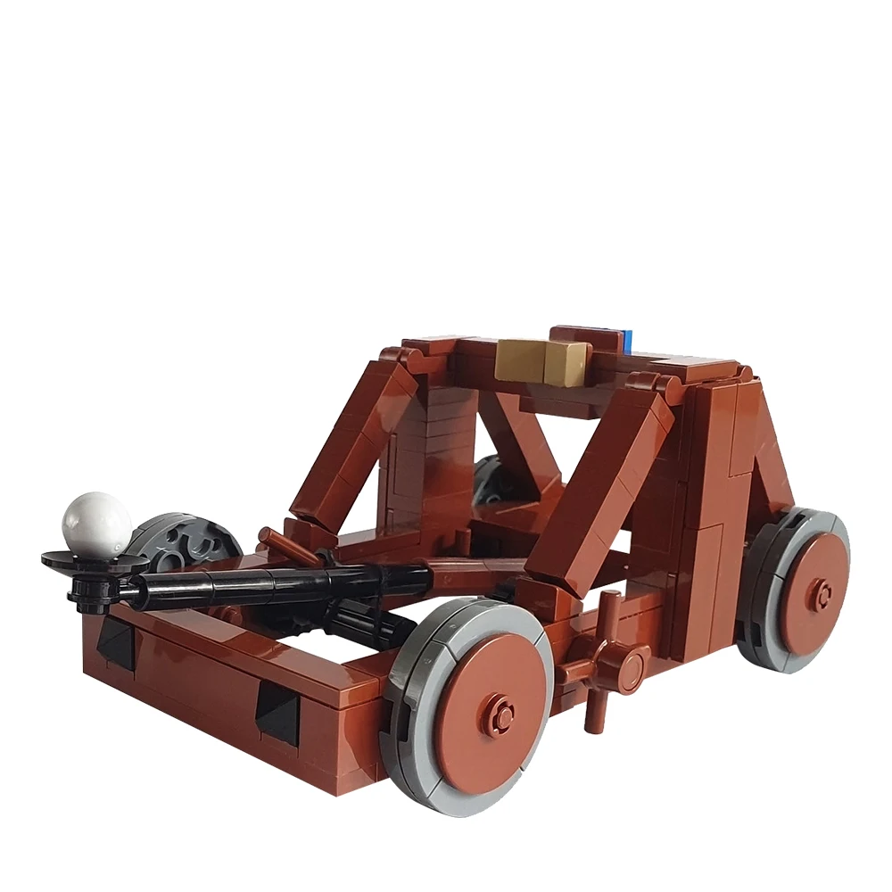 Moc Onager Building Blocks Ideal Medieval Catapult DIY Bricks Adult Kids Toys Sets Decor Middle Age Bricks Artillery Weapon