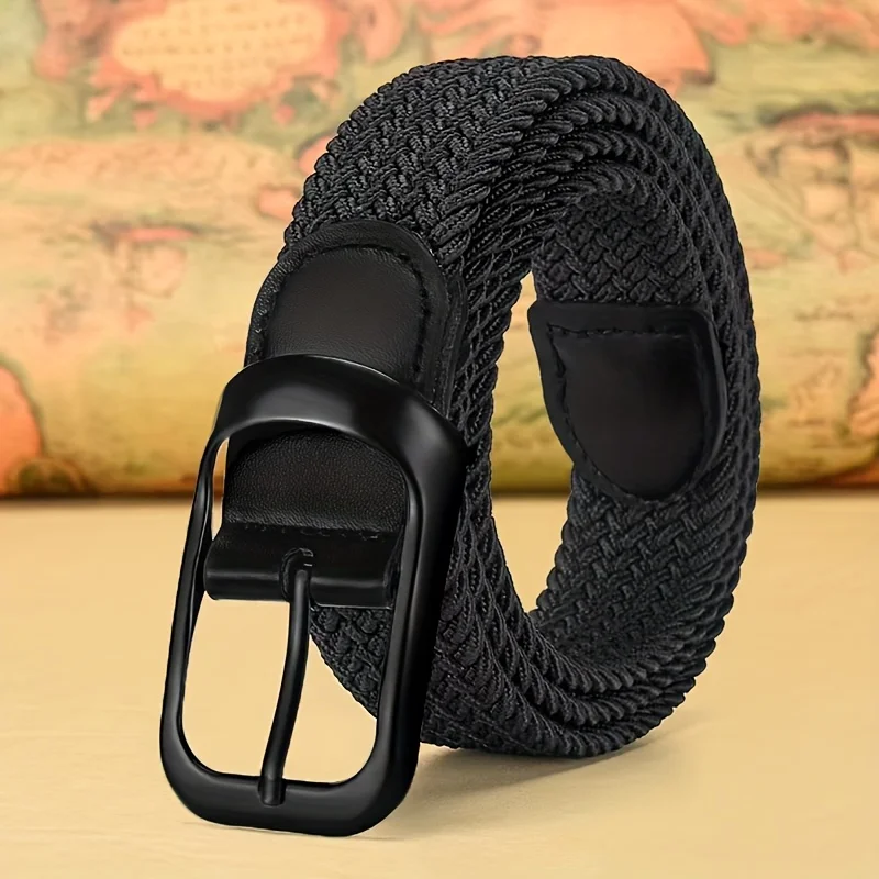 

New casual needle buckle belt, unisex elastic belt, collapsible elastic belt, casual jeans