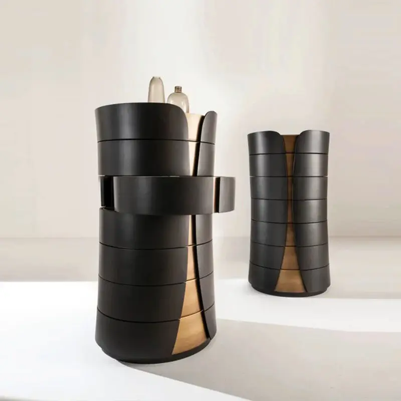 

Living room wall storage cabinet Modern high-end household solid wood locker