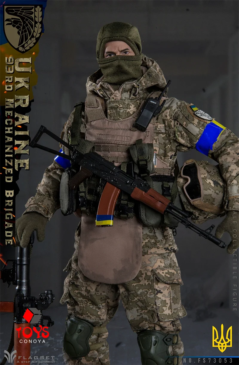 In Stock FLAGSET FS-73053 1/6 Scale Male Soldier Ukraine 93rd Mechanized Brigade Full Set For 12" Action Figure Body Model Toys