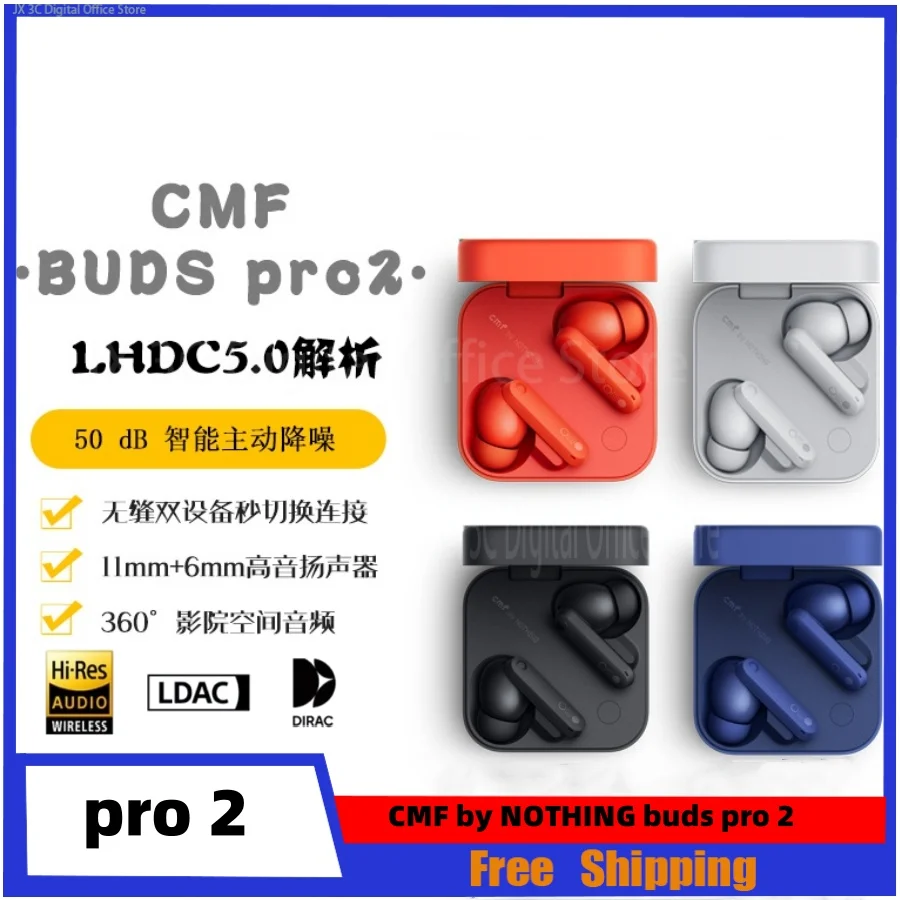 

Cmf By Nothing Buds Pro 2 Headphones Wireless Hifi Earphones Bluetooth Anc Noise Earphones Reduction Custom Earbuds Outdoors Gif