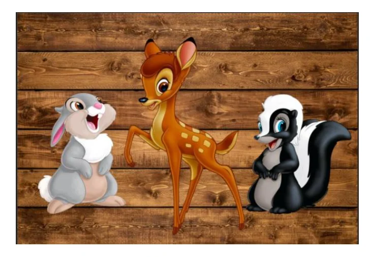 Фон для фотосъемки с изображением розового цветка и оленя для девочек