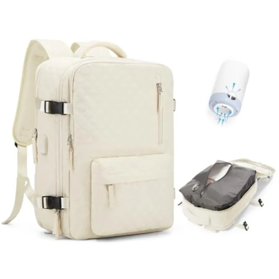 

Travel Vacuum Storage Backpack with Air Pump Vacuum Seal Compression Space Saver Bags Clothing Vacpack 18x14x8 Inch Travel Bag