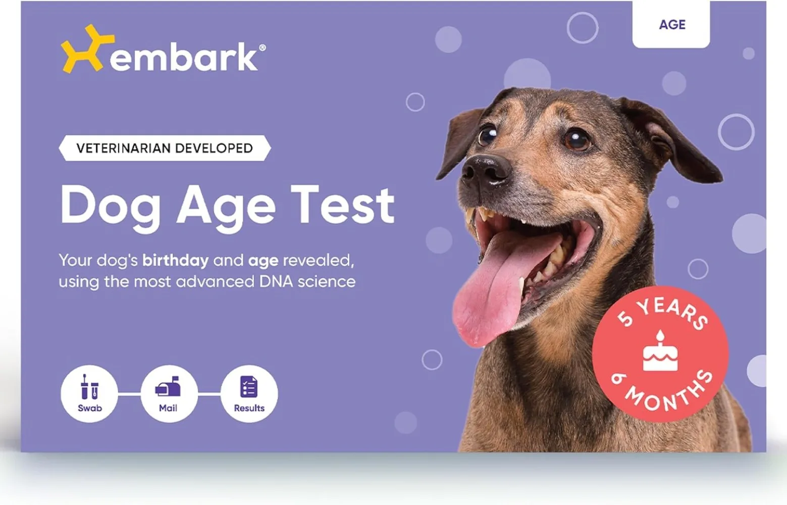 El kit de prueba de edad de perros estimula la metilación de ADN de edad y cumpleaños La identificación de razas más precisa estimula la edad de su perro