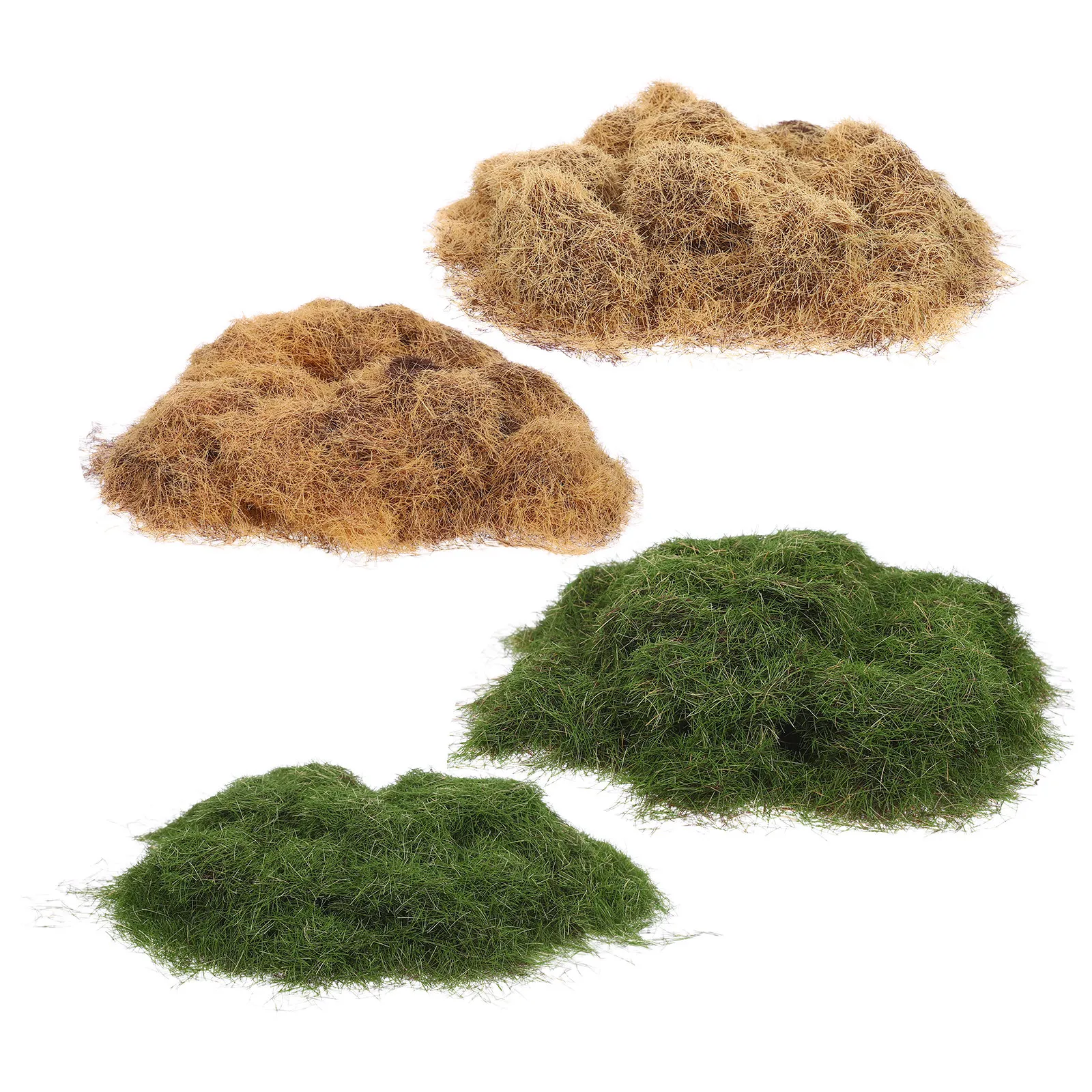 80G Simulation Grass Miniature Static Artificial Tufts for Railway Diorama Sand Layout Fairy Garden Landscape Realistic Scenery