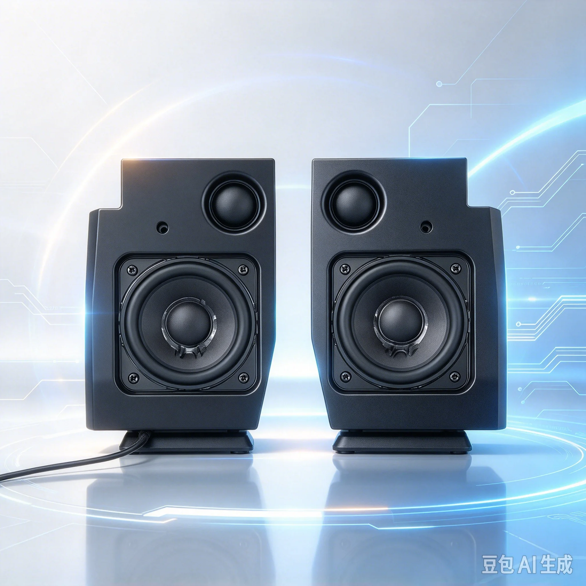 99new Premium 2.5 Inch 2-Way Speaker for HiFi, 4Ohm 25W Passive Radiator Cabinet