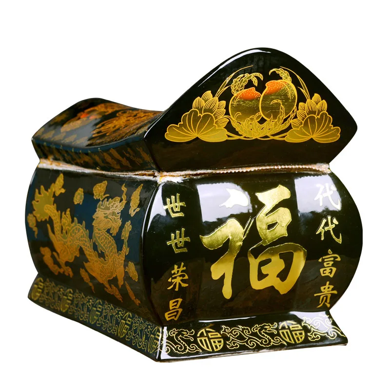Jingdezhen Ceramic Urn Urn Urn Funeral Home Shou Coffin
