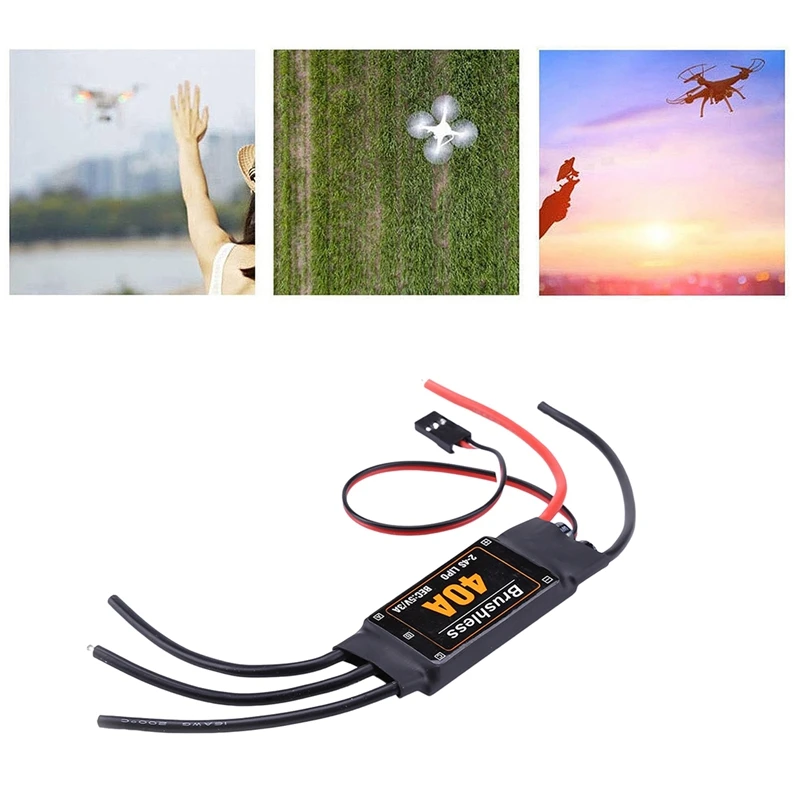 2-4S 40 А бесщеточные Аксессуары для планшетов Запчасти для контроллера скорости двигателя для квадрокоптера вертолета RC FPV (стандарт)