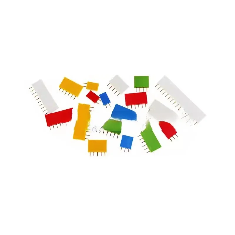 2.54MM Pitch Color Single Row Female Red Yellow Blue White Black Green Female Socket 1*3/4/5/6/8/10P