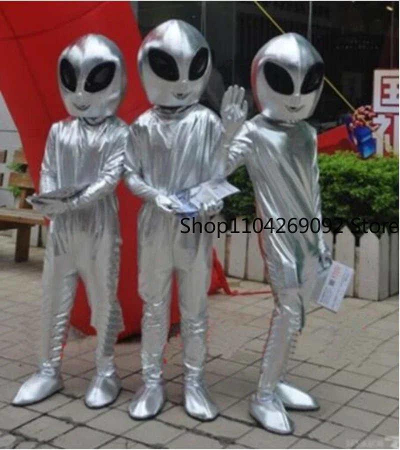 Extraterrestrial Mascot Costume Alien Mascotter Cartoon Fancy Dress Cosplay Costume Halloween Carnival Event Christmas Mask Part