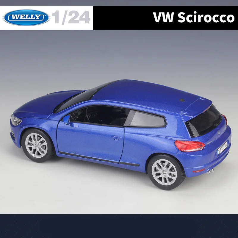 WELLY 1:24 Volkswagen Scirocco Alloy Car Model Diecasts Metal Toy Vehicles Car Model High Simulation Collection Childrens Gifts