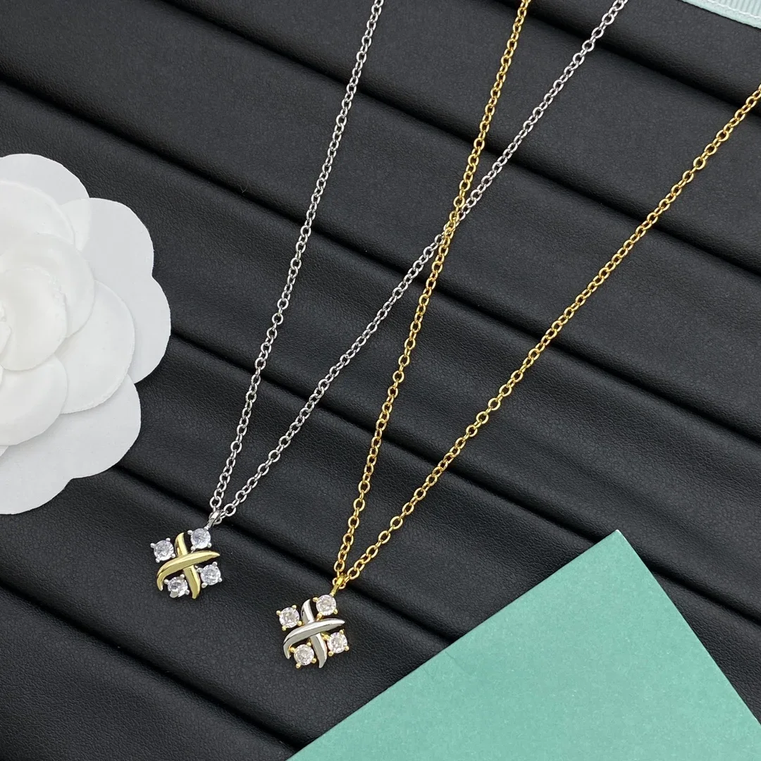 

Ожерелье из стерлингового серебра TIF 925, нишевый дизайн, уникальный вкус, универсальное