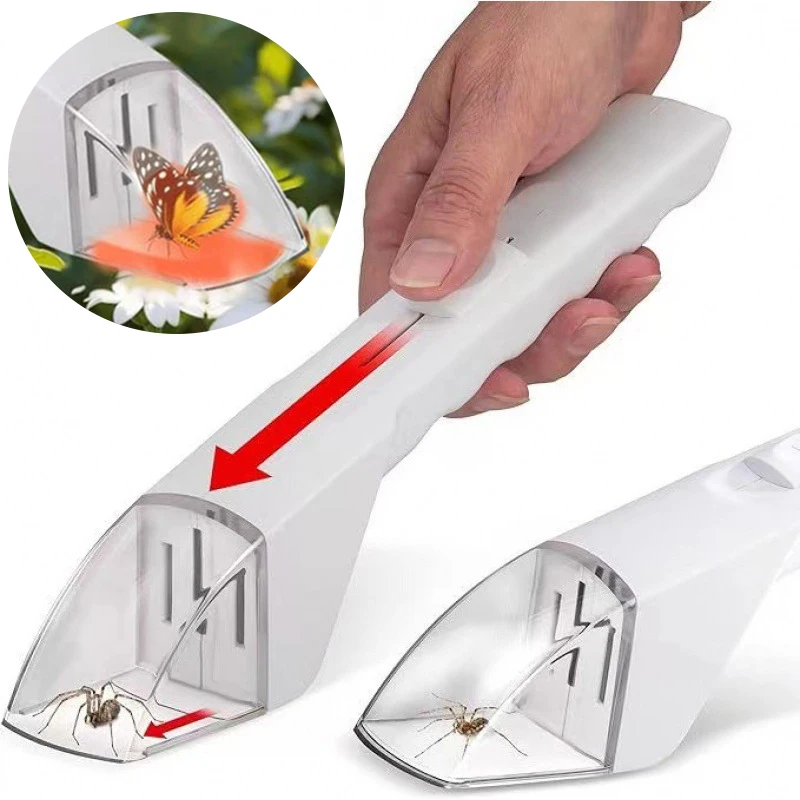 أداة صيد الحشرات سريعة الإصدار للطفل، حاوية اصطياد الحشرات بدون تلامس، أداة مراقبة الحشرات البشرية