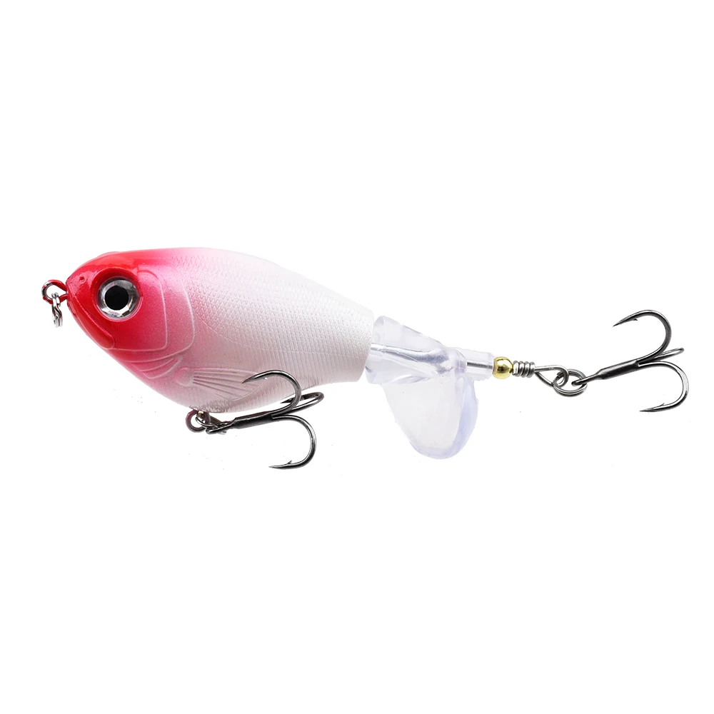 1pc Topwater Angeln Locken 11g/16g Whopper Popper Wobbler Künstliche Harten Köder Bass Popper Weiche rotierenden Schwanz Angelgerät