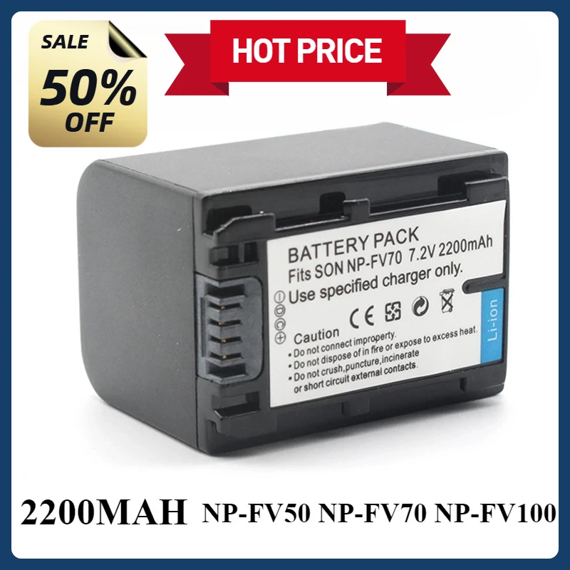 NP-FV70A NPFV70A 7,3 В 13,8 Втч 2200 мА Аккумулятор для камеры