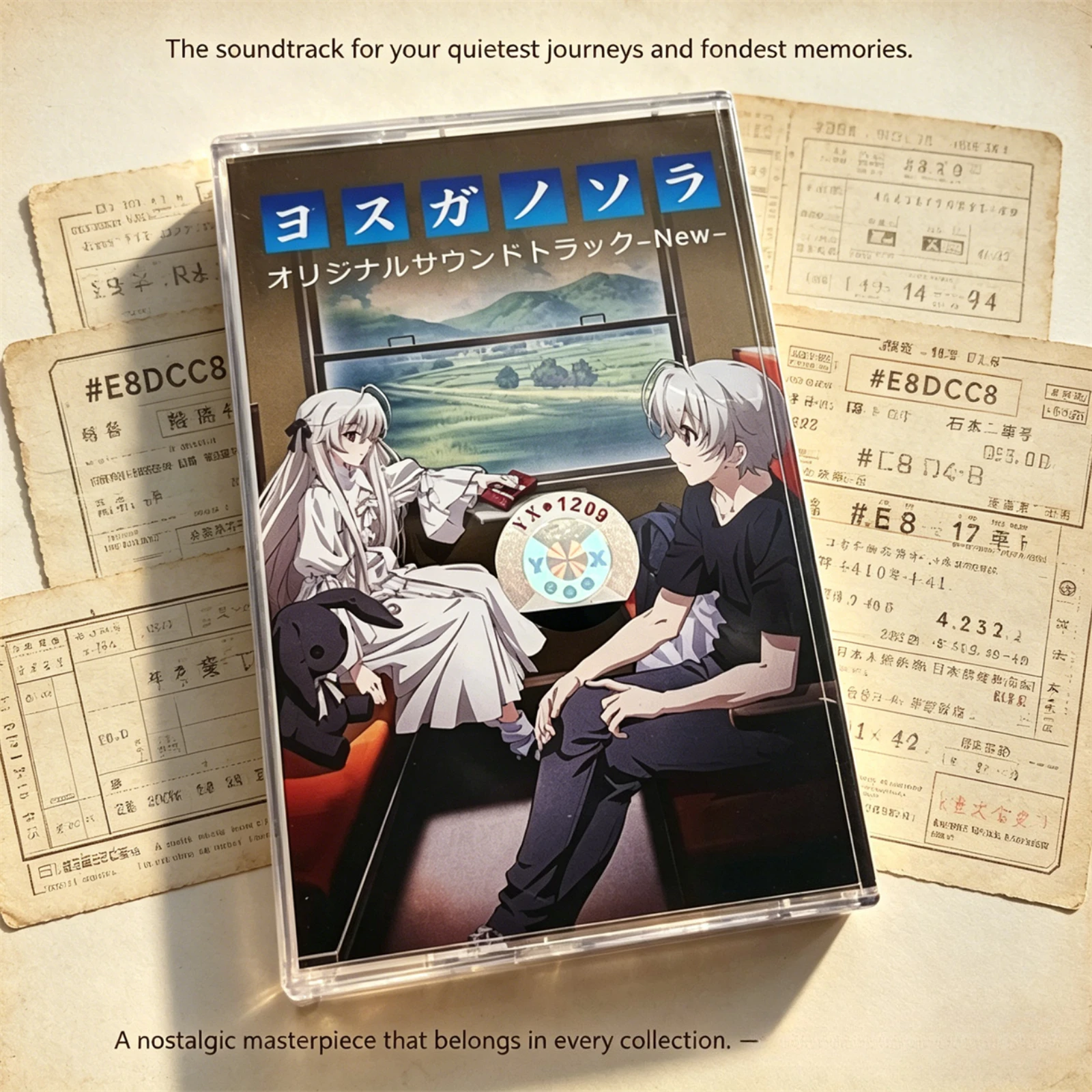 

Yosuga No Sora Original Soundtrack Cassette Tape with Anime Art Booklet Transparent Case Retro Music Tape Collectible Gift