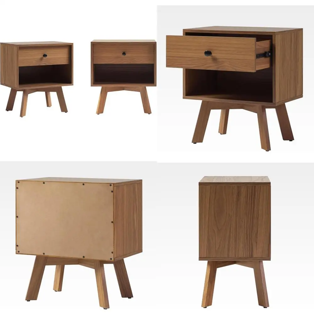 

Комплект из 2 прикроватных тумбочек Mocha для хранения и полок в спальне