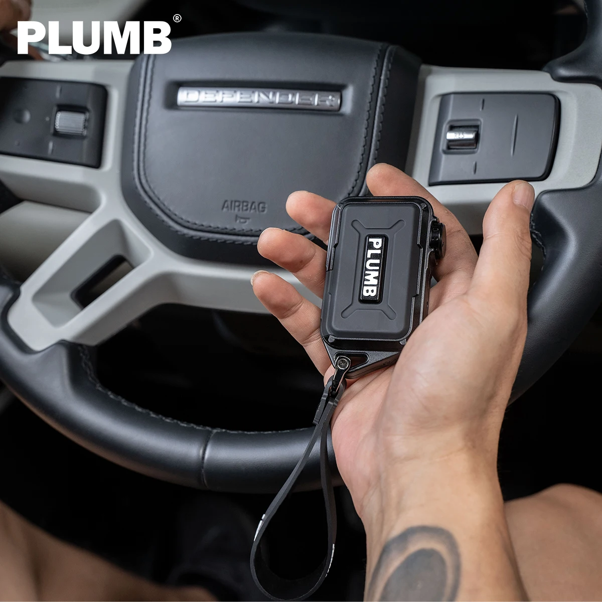 PLUMB Modified Aluminum - Magnesium Alloy Key Shell Replacement Upgrade for Land Rover Defender 90/110/130 & Jaguar