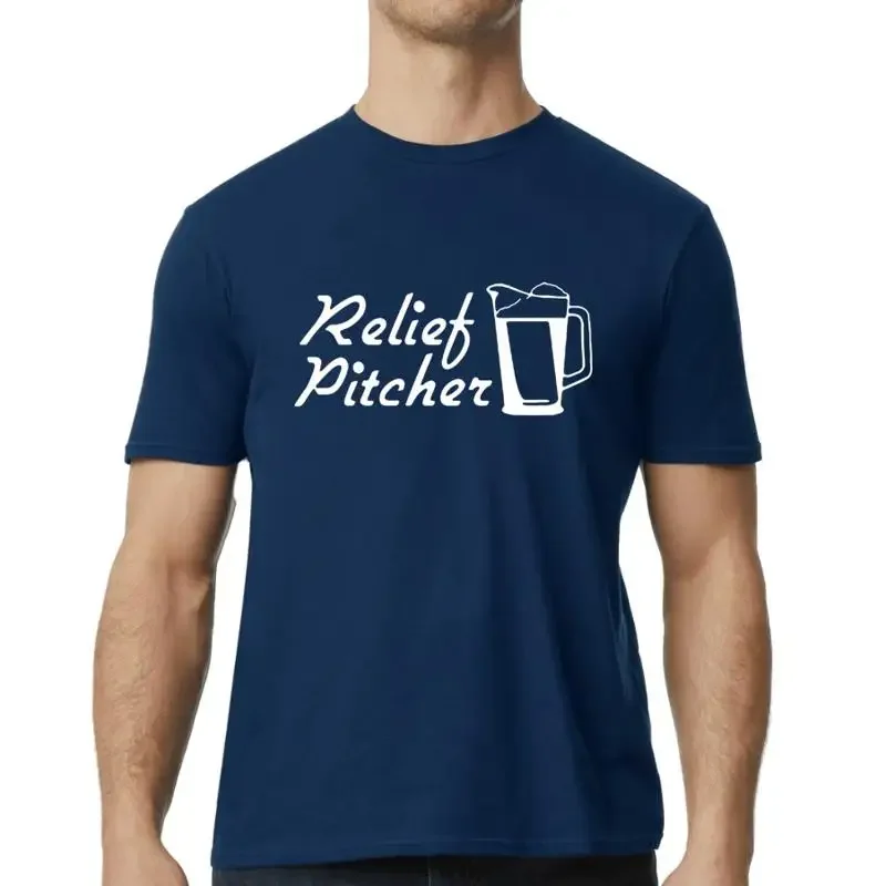 Relief Pitcher Funny Drinking Party Joking T Shirt For Him
