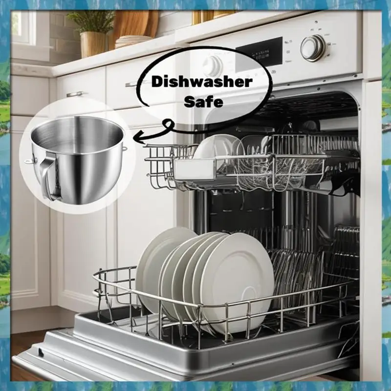 

Чаша миксера из нержавеющей стали 7QT для миксеров Kitchenaid 7QT с наклонной головкой KSM70SKXXV8 KSM70SKXXCA KSM70SKXXBK с ручкой