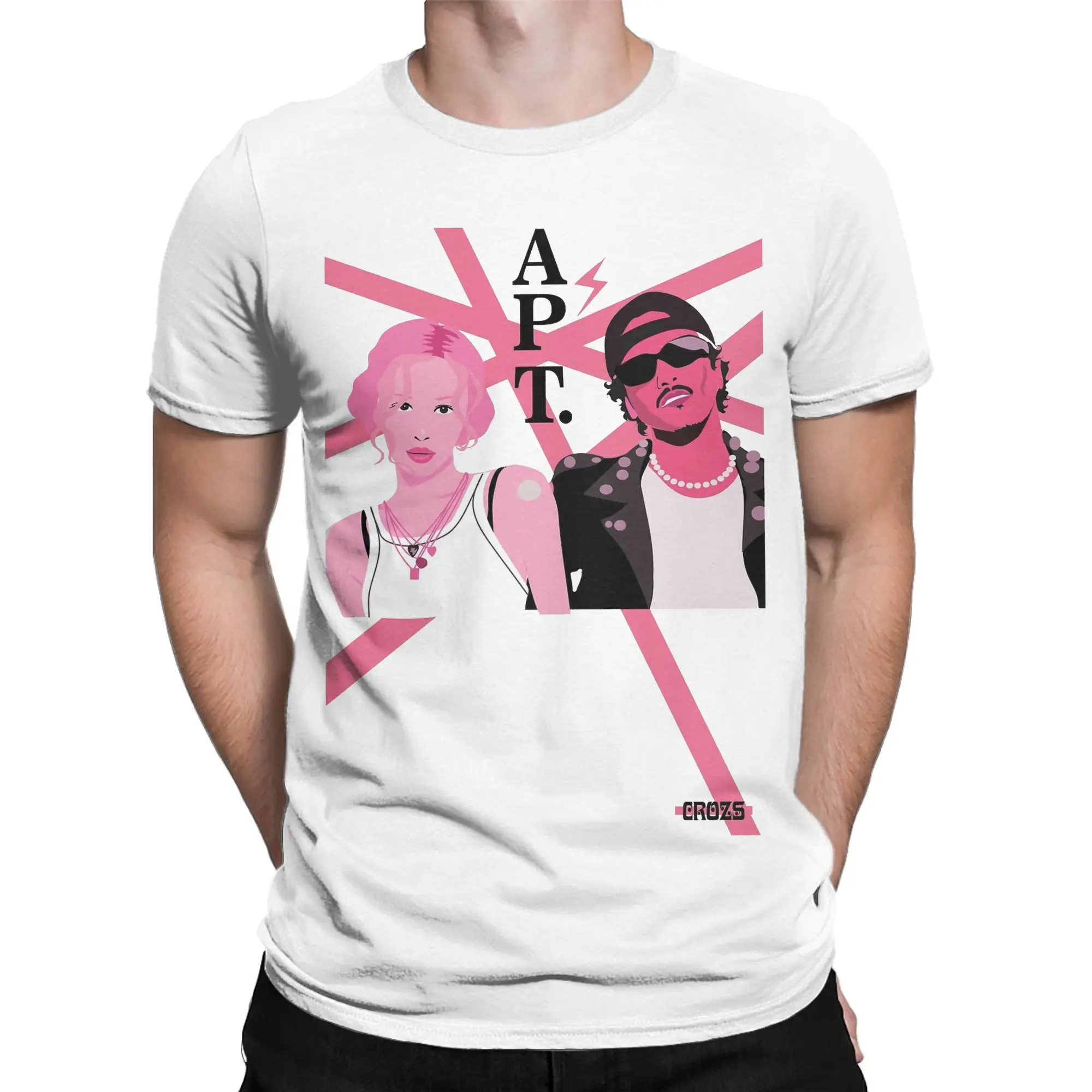 Men Women Printed APT by Rose & Bruno Mars 2024 new  Tee T Shirt 100% Cotton  T-shirts Clothing