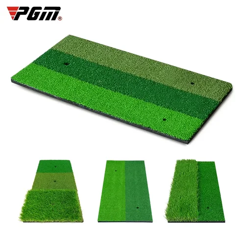 Imagen 2 del producto Estera para golpear Golf PGM, Mini práctica para interiores y exteriores, almohadilla duradera para césped de PP, ayuda para entrenamiento de Golf para ejercicio en el patio trasero con TEE DJD003