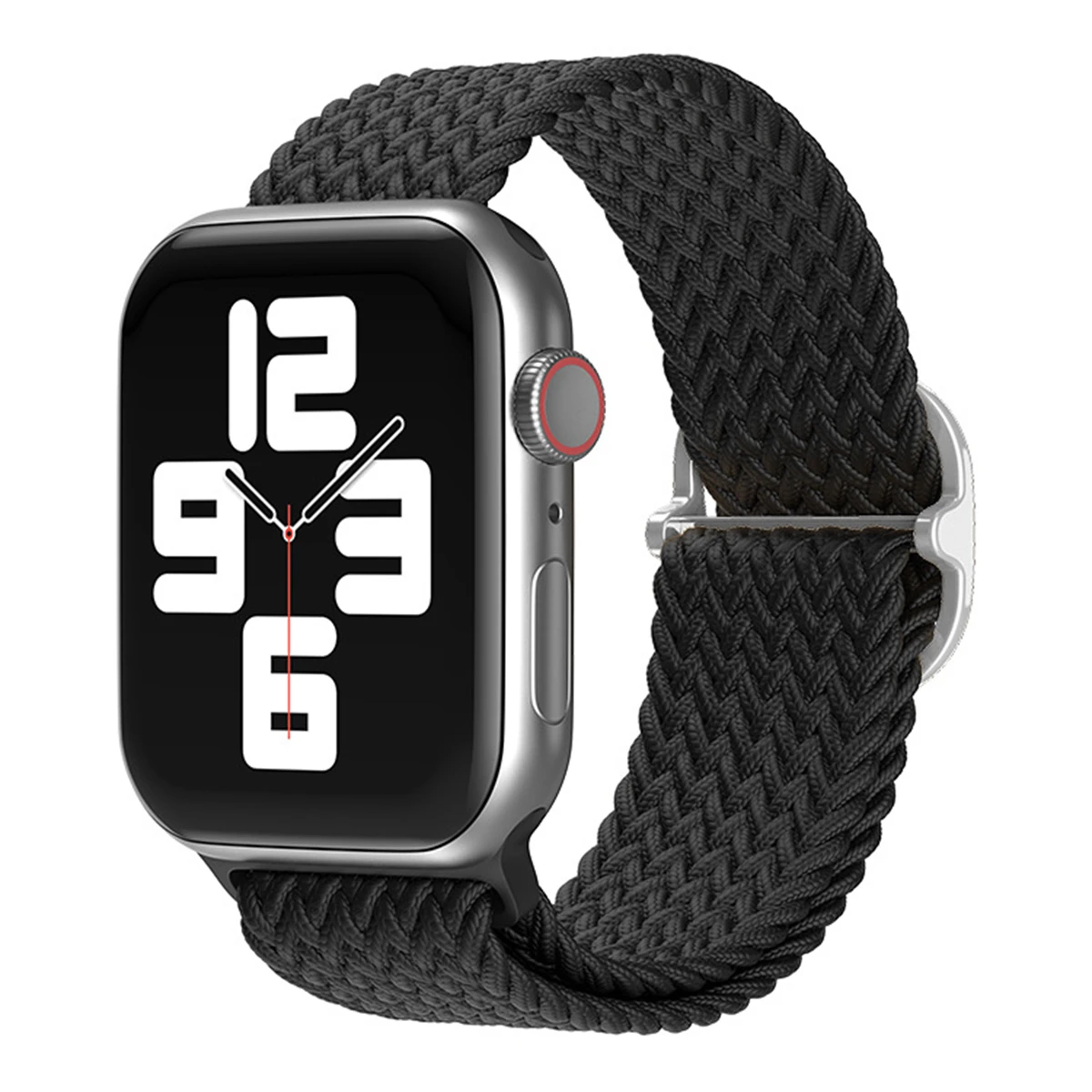 Elastic Nylon Strap For Apple Watch Band 40mm 44mm 45mm 41mm 38mm 49mm Braided Solo Loop Band For iWatch series 9 8 7 6 5 Ultra