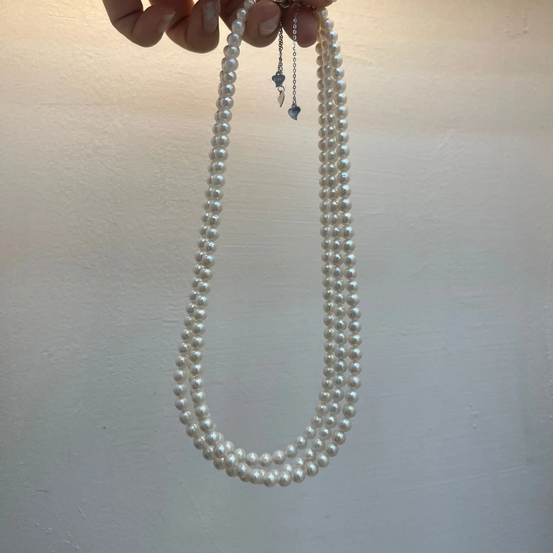 

5-6mm Freshwater Pearl Necklace for Women Fashion Jewelry White Round Beads Pearls Necklaces Elegant Collar Choker Birthday Gift