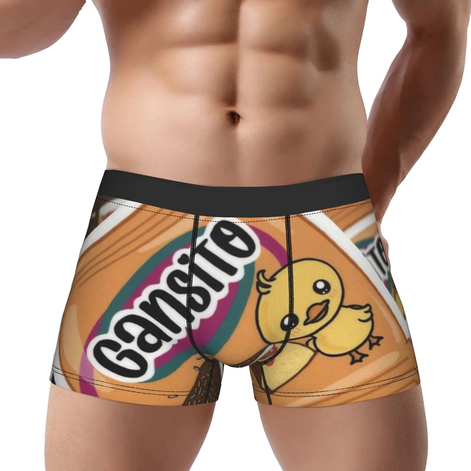 Calzoncillos Gansito con diseño de chocolate, ropa interior transpirable para hombre, pantalones cortos ventilados, calzoncillos tipo bóxer