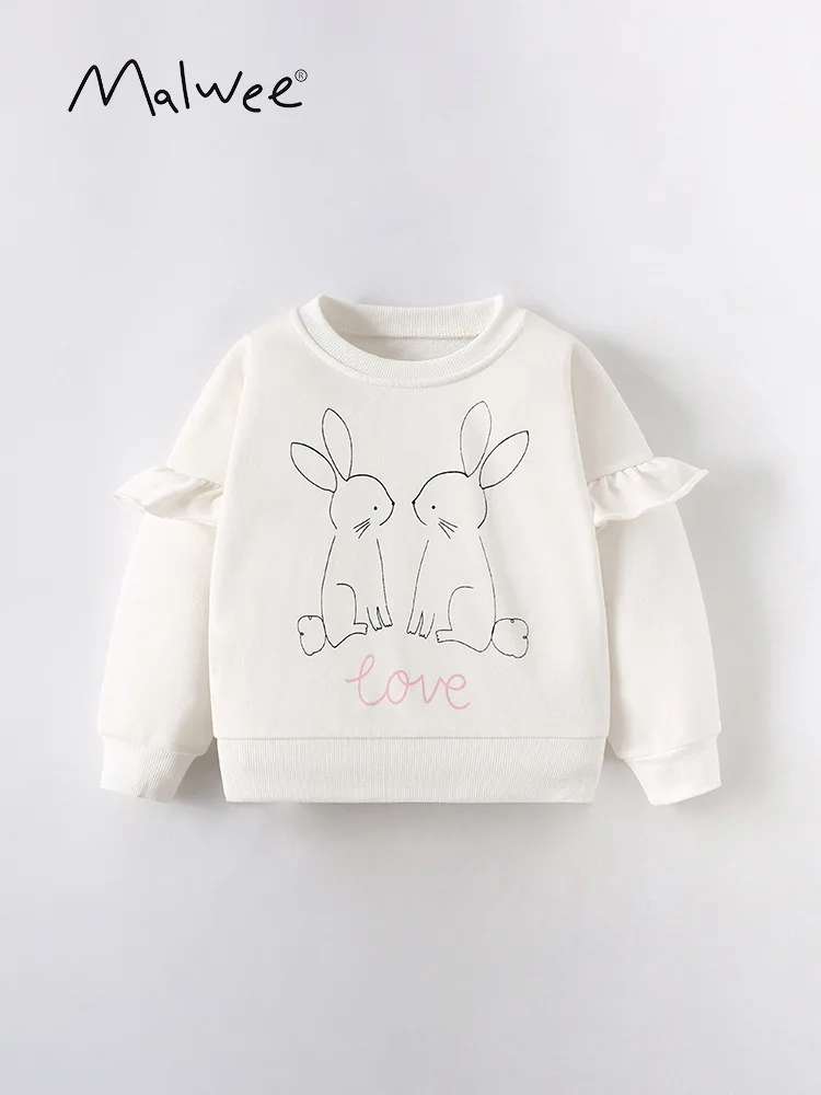 

Girls' sweater autumn casual round neck fashionable autumn clothing children's top