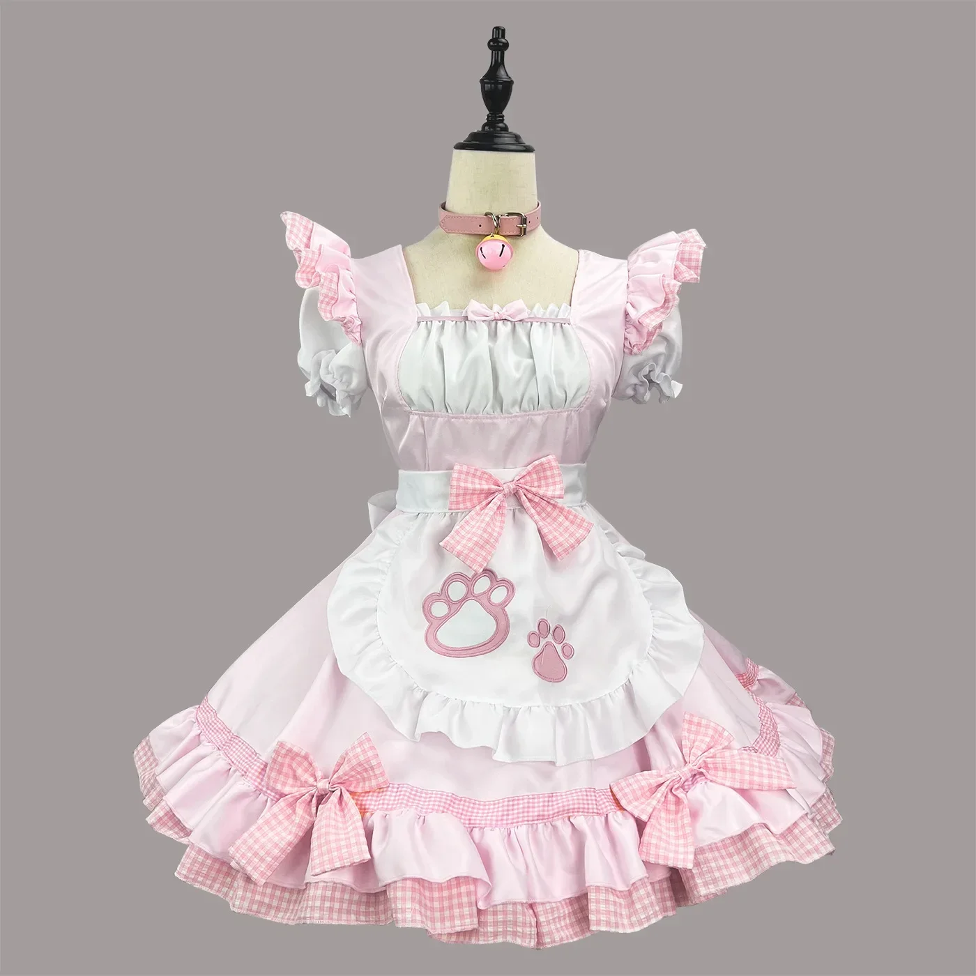 Classical Maid Cosplay Costumes Lolita Cat Girl Plus Size Apron Maid Outfits Anime Black White Cute Girl Party Princess Dress