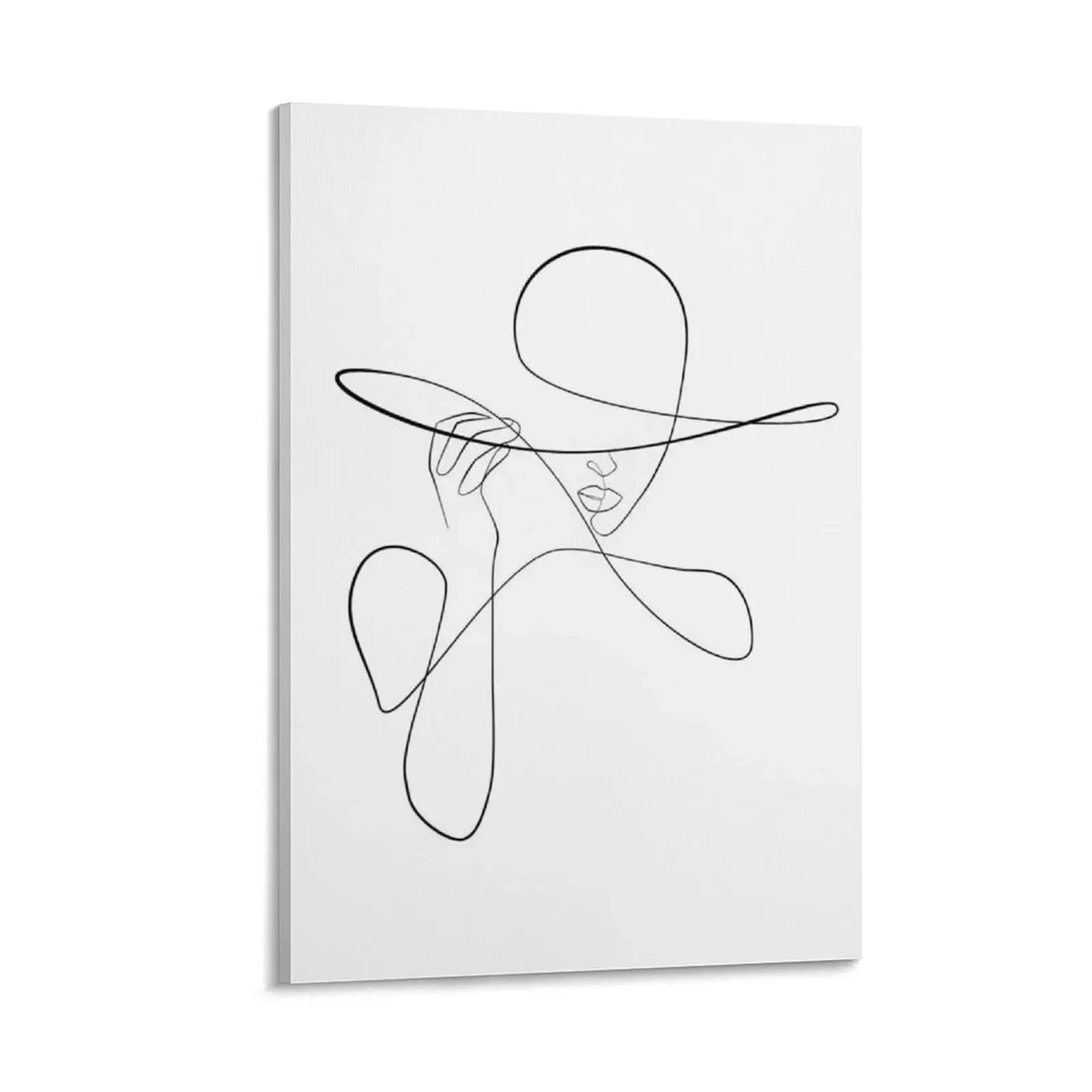 

Fashion One Line Drawing Canvas Painting room decorations aesthetic vintage home decor posters for room ornaments for home