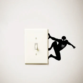 アベンジャーズ スパイダーマン スイッチ ビニール ステッカー クリエイティブ ラップトップ デカール スパイダーマン ビニール デカール 車の窓、子供部屋のドアの装飾用