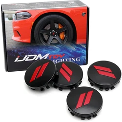 4pc Set 63mm 2.5-Inch // Slash Rim Center Cap Cover Replacements For Dodge Charger Challenger Durango