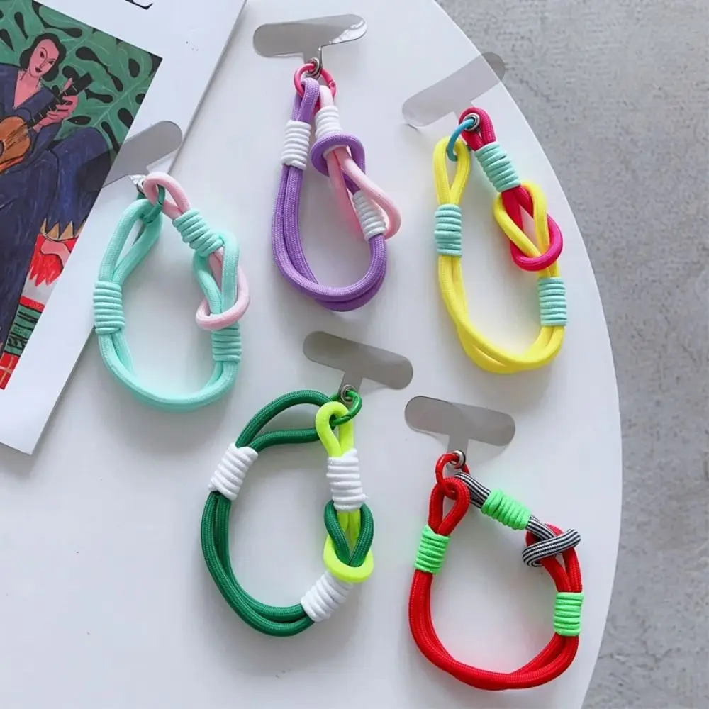 

Color Mobile Phone Lanyard Wrist Strap Hand Bracelet Short Anti-lost Rope Cell Phone Portable Lanyard Key Pendant