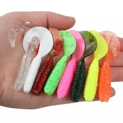 9/10pcs Soft Lures Silicone Bait 50mm 1.2g Goods For Fishing Sea Fishing Pva Swimbait Wobblers Artificial Tackle