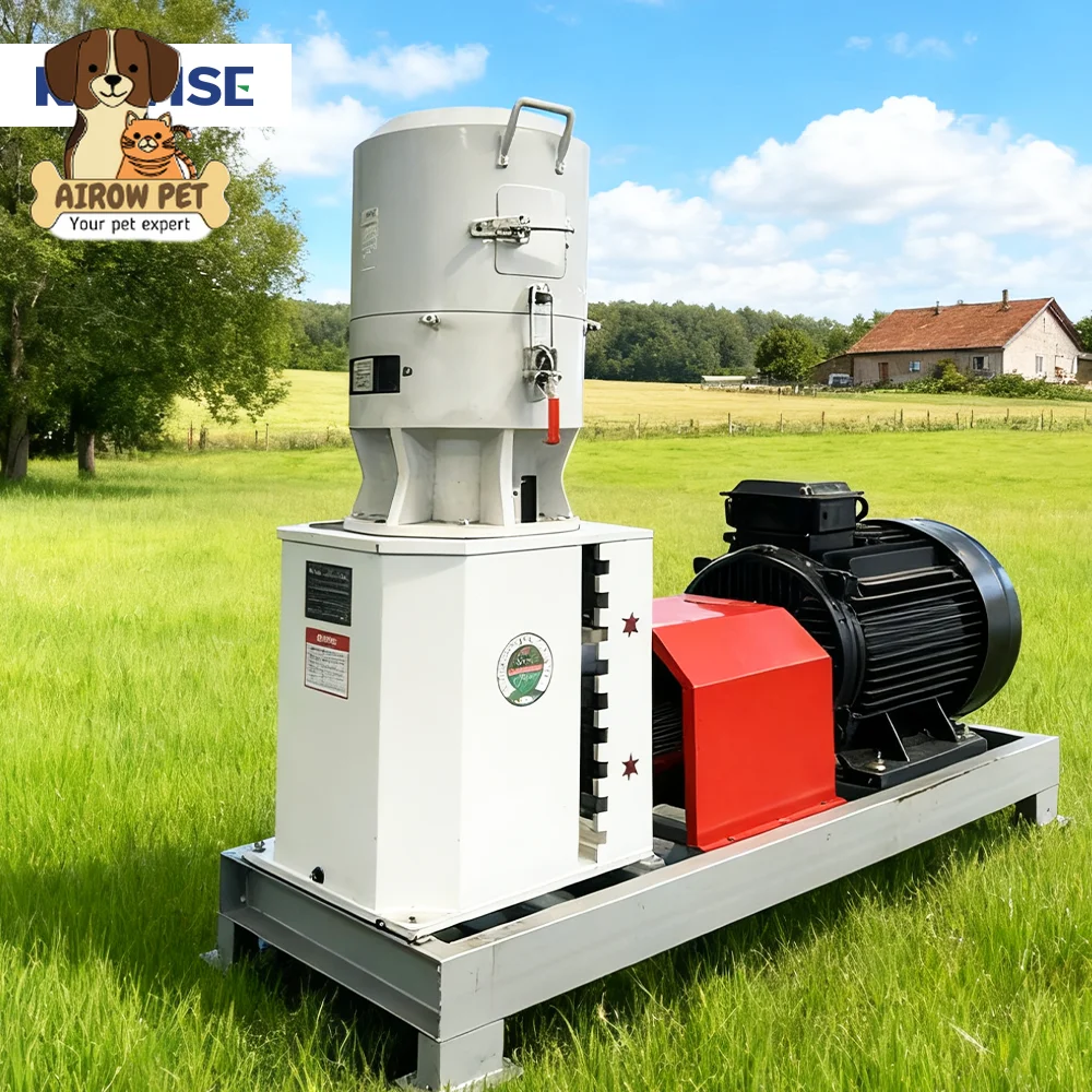 AIROW 400kg/h Roller Drive Animal Feed Pellet Machine for Livestock Feed Processing and Farm Production