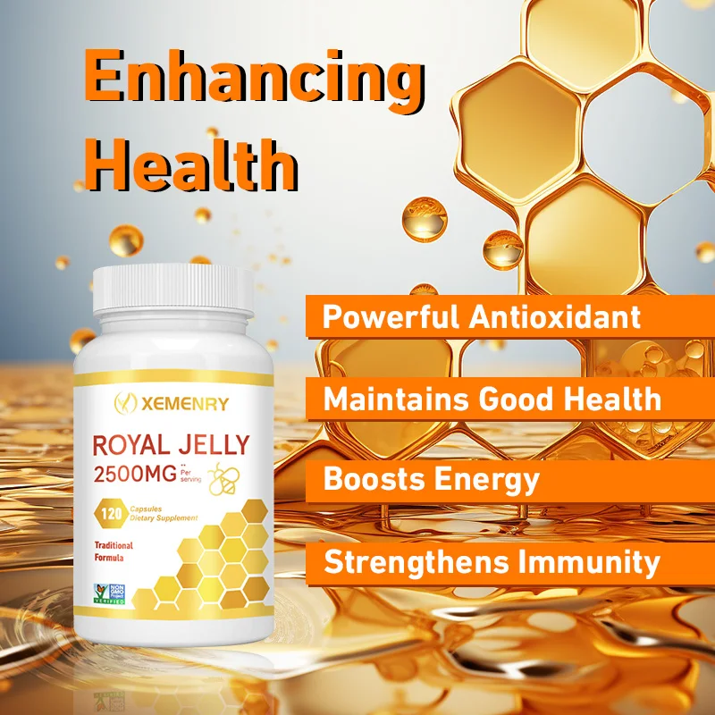 Royal Jelly 2500mg - Joint Support, Antioxidant - Non-GMO and Gluten Free Formula